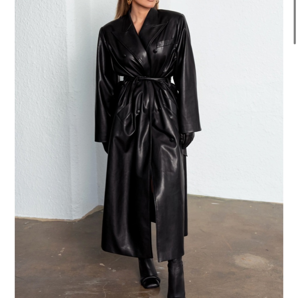 Leather coat